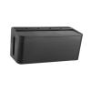 Cable Management Box Organizer with Phone Holder, Portable Cord Cover Case for Loose Wires and Messy Cables, Desktop Protector 12.6x5.31x4.92 inch- Black view 2