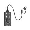 XUMIUZIY USB Sound Card, External Stereo Sound Card with Volume Control & Voice Changer USB to 3.5mm Jack Audio Adapter for PC Laptop Gaming Headset Microphone view 1