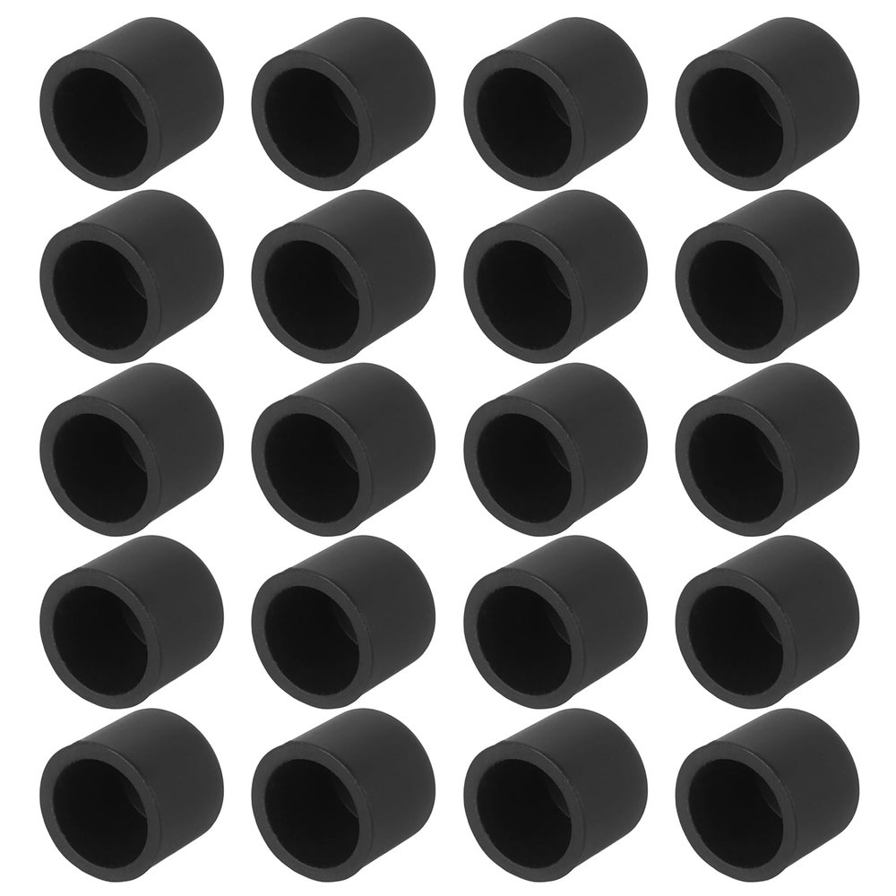 PATIKIL RCA Anti Dust Plug Dustproof Cover, 10pcs 0.54"/13.7mm Port Stopper Protector Silicone RCA Female Connector for TV Speaker Set-Top Boxes DVD Players Projectors, Black