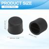 PATIKIL RCA Anti Dust Plug Dustproof Cover, 10pcs 0.54"/13.7mm Port Stopper Protector Silicone RCA Female Connector for TV Speaker Set-Top Boxes DVD Players Projectors, Black view 2