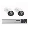 5MP CCTV Security System POE NVR Two-Way Audio Dome Camera/Face Detection Bullet Camera Video Surveillance Set(4PCS,4CH NVR and 2Cameras) view 1