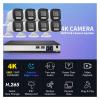 QDVOPHZA Two Way Audio AI Full Color Night Vision Camera System Motion Detection Remote Access Anytime P2P POE IP Camera CCTV NVR Set(1t,4CH NVR 2pcs Cam) view 2