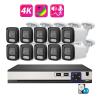 QDVOPHZA Two Way Audio AI Full Color Night Vision Camera System Motion Detection Remote Access Anytime P2P POE IP Camera CCTV NVR Set(1t,4CH NVR 2pcs Cam) view 3