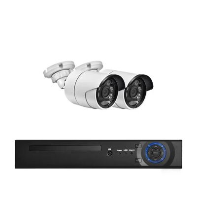 8MP 4K Security Protection System 8CH H.265 NVR Kit 2/4/6/8pcs Face Detection Outdoor Audio IP Camera CCTV Surveillance(1T,4CH n 2Cams)