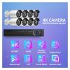 8MP 4K Security Protection System 8CH H.265 NVR Kit 2/4/6/8pcs Face Detection Outdoor Audio IP Camera CCTV Surveillance(1T,4CH n 2Cams) view 4