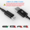 AIAUXAI 8M/26FT USB C Cable Long Power Extension Cord for Xiaomi Mi Camera 2K/CCTV/Blink Mini 2/eufy Indoor Cam Security Cameras,USB to USBC Outdoor Indoor Cord with Wire Clips Cable Nails,Black view 2