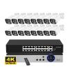 QDVOPHZA 16CH 4K 8MP CCTV Security System POE 5MP AI Human Detection Outdoor Night Vision Camera Two-Way Audio Video Surveillance Kit(4PCS,5MP 8PCS Camera) view 2