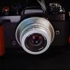 Asixxsix Camera Manual Focus Lens, 25mm F1.7 FX Mount Manual Focus Fixed Lens with Large Aperture, Fixed for X E1, X E2, A5, A7, S10, S1, M5 (Silver) view 3