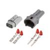 10PCS 2P Automobile Water Proof Connector Plug D+J7026-2-11/21 6187-2311 6180-2321(Dark Grey) view 1