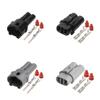 10PCS 2P Automobile Water Proof Connector Plug D+J7026-2-11/21 6187-2311 6180-2321(Dark Grey) view 2