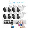 QDVOPHZA Face Detect H.265+ 5MP HD POE NVR Kit CCTV Security System Metal Outdoor Audio IP Camera Bullet Video Surveillance Set(1t,NVR and 8pcs Cam) view 2