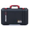 Black & Red Pelican 1525 air case. Comes with pluck foam interior. view 1