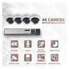 QDVOPHZA HD 8MP Dome IP Camera System Face Detection 4k 4CH POE NVR Kit Smart E-Mail Alerts 2/4pcs Camera Video Surveillance Set(2T,4CH NVR 4PCS 8MP) view 3