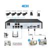 4CH 5MP POE NVR Kit Security Camera System 5MP 3MP IR Outdoor CCTV Dome Audio POE IP Camera Video Surveillance Set(2T,2PCS 3MP Cameras) view 2