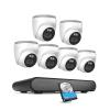 8CH 3K PoE Security Camera System 3K 5MP 8 Channel NVR 4MP HD Outdoor IP Cameras Dome Home CCTV Video Surveillance Kit(8CH NVR 6Cameras) view 1