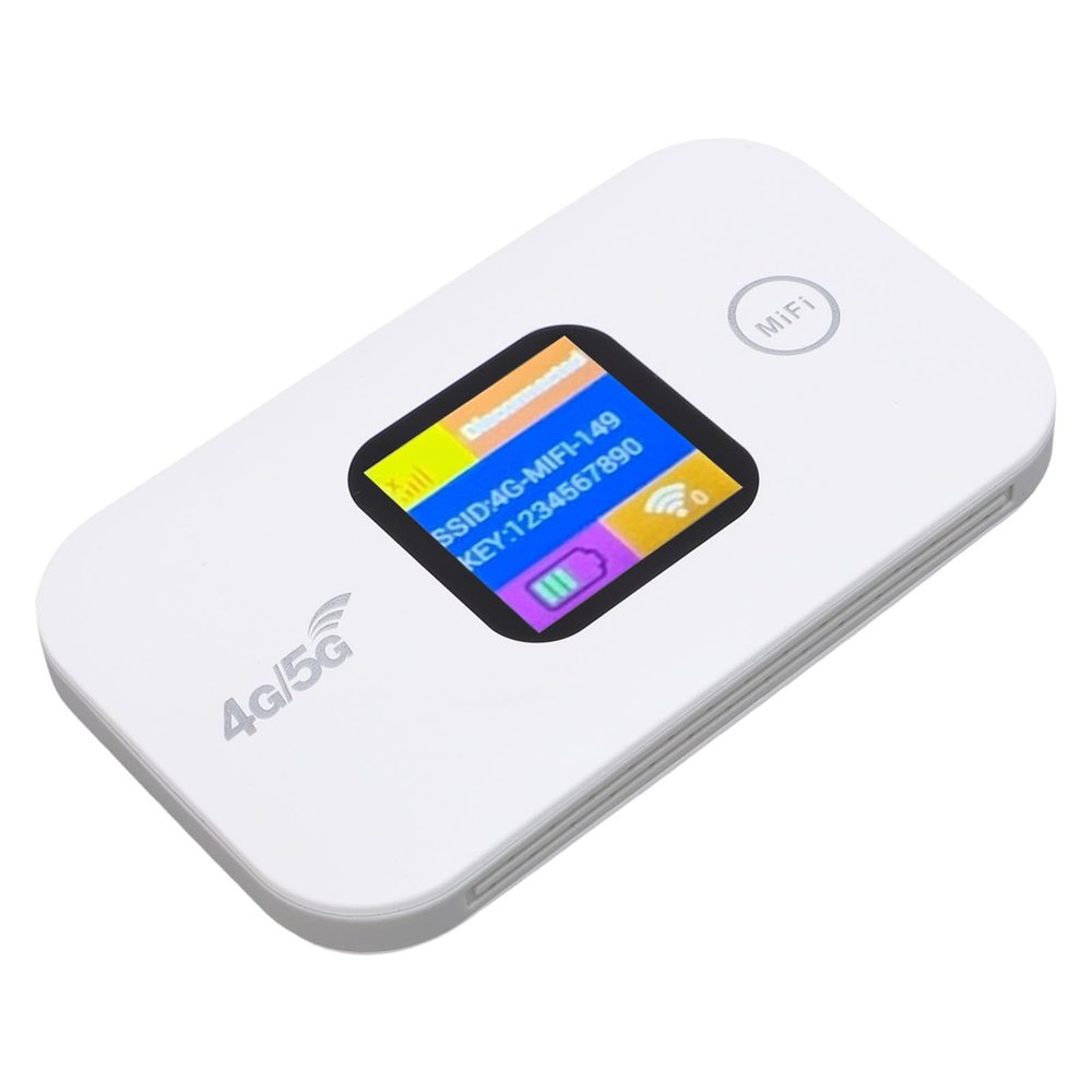 Denash 4G Portable WiFi Hotspot Supports 10 Devices,300Mbps Mobile Router with SIM Card Slot & LED Display,WiFi Hotspot Device for Travel Camping
