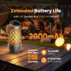 HUOLEME Outdoor Bluetooth Speaker with Flame Lights with IPX6 Waterpoof,10W HD Stereo Sound, Bluetooth 5.3 Led Flame Speaker,Gifts for Men Women (2) view 2