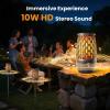 HUOLEME Outdoor Bluetooth Speaker with Flame Lights with IPX6 Waterpoof,10W HD Stereo Sound, Bluetooth 5.3 Led Flame Speaker,Gifts for Men Women (2) view 3