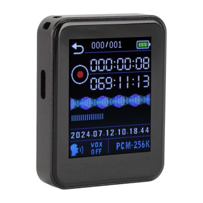 Denash Voice Recorder, Voice Activated Recording, HD Audio Quality, Timed Recording MP3 Player, Auto Save Function for Meetings Interviews (64GB)