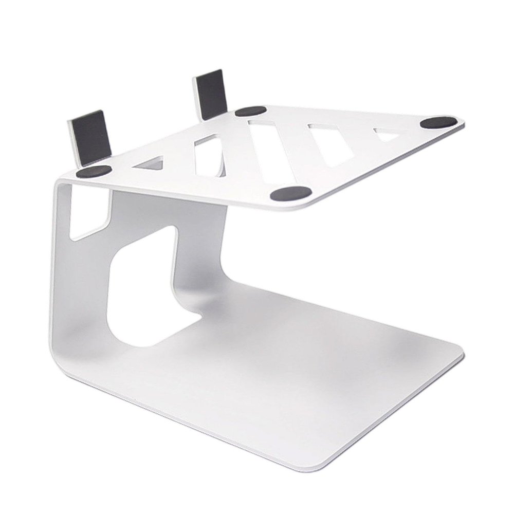 BaotyJie Desktop Speaker Stand Audio Bracket Shock Absorbing Professional Anti Slip Sturdy Multipurpose Tabletop Computer Speaker Rack, White