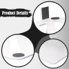 BaotyJie Desktop Speaker Stand Audio Bracket Shock Absorbing Professional Anti Slip Sturdy Multipurpose Tabletop Computer Speaker Rack, White view 4
