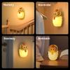 MRSCOZ LED Night Light, Rechargeable Touch Lamp for Nursery, Bedside Lamp with Cute Animal Design, Orange view 3