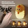MRSCOZ LED Night Light, Rechargeable Touch Lamp for Nursery, Bedside Lamp with Cute Animal Design, Orange view 4
