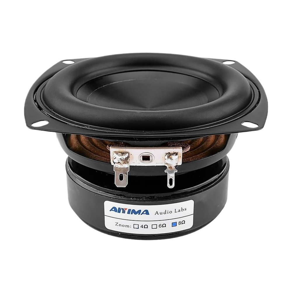 1Pcs 4 Inch Subwoofer Speaker 100W 4 8 Ohm Super Woofer Sound Speaker BASS Waterproof Loudspeaker DIY 2.1 Home Theater(8 Ohm 100W Speaker)