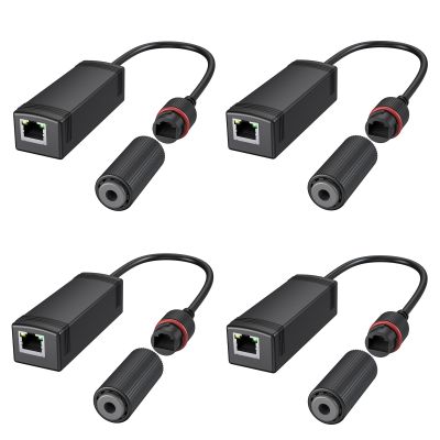 4pcs 48v to 24-Volt Converter, 48V Power Over Ethernet Adapter Convert to 24V POE Adapter for Surveillance Camera, CCTV Cameras, IP Cameras, and Wireless AP Wireless Bridge