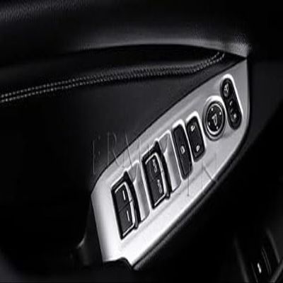 ERMUCEN 4PCS Window Switch Decoration Decal Frame Cover Panel Trim Door Handle Armrest Trim for Honda Accord 2018 2019 2020 2021 2022 (Matte Silver) High Configuration