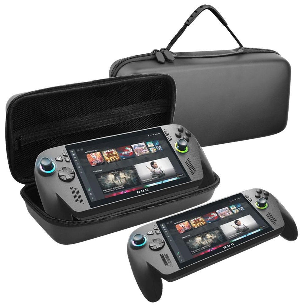 JYGamhanbil Travel Carrying Case Bag for ROG Xbox Ally X / ROG Xbox Ally Gaming Handheld,EVA Hard Shell Cover with Card Slot & Mesh Pocket for Xbox ROG Ally Case Display Console Power Cord,Accessories