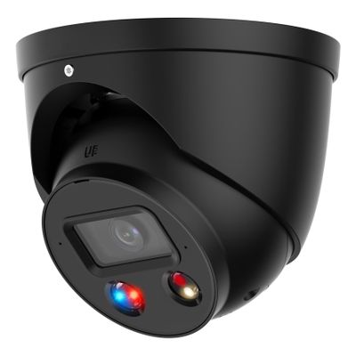 ENS Security Diamond 8MP ActiveDeterrence Eyeball Camera with Warm Light + IR, Black, HNCB3I389H-IRASPV-28-S5