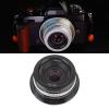 Asixxsix Manual Focus Lens, 25mm F1.7 Manual Fixed Lens with Front Cap Large Aperture, Manual Camera Lens for G1 G2 G3 G5 G6 G7 M4/3 Mount Mirrorless Camera (Black) view 3