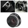 Asixxsix Manual Focus Lens, 25mm F1.7 Manual Fixed Lens with Front Cap Large Aperture, Manual Camera Lens for G1 G2 G3 G5 G6 G7 M4/3 Mount Mirrorless Camera (Black) view 4