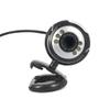 GFHSKRPL USB2.0 Web Camera 6 LED Night Light Webcam MIC for Computer PC Laptop Desktop view 2