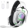 SKAPENDY Wireless Gaming Headset for PS5 PS4 PC, Foldable RGB & ENC Mic view 1