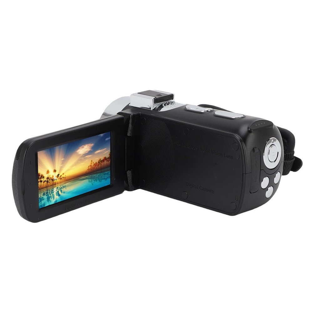 Yunir 4K Video Camera, 64MP Camcorder with WiFi, 3 Inch Rotation Screen Digital Video Recorder with LED Fill Light for Travel and Vlogging