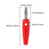10PCS 32A High-Current Banana Plugs 4mm Screw-Type Male Connectors | Stackable Design, Ideal for Speaker Cable Adapters, Stable Power Transmission(Red 10pcs) view 2