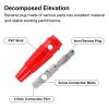 10PCS 32A High-Current Banana Plugs 4mm Screw-Type Male Connectors | Stackable Design, Ideal for Speaker Cable Adapters, Stable Power Transmission(Red 10pcs) view 3