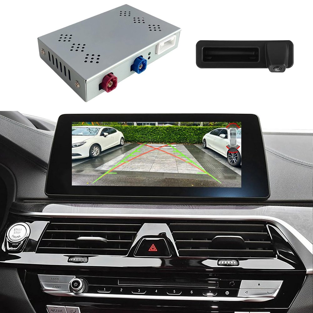 Backup Camera Interface Module for BMW EVO iDrive 5/6 Systems - Compatible with F20/F21/F22/F23/F30/F31/F32/F33/F34/F36/G30/G31/F10/F11/F48/F25/F26/F15/F16 2017-2019 & MINI 2019-2023