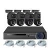 QDVOPHZA 6MP HD H.265 Outdoor Dual Lens Camera System Kit POE NVR 8CH Home Security CCTV Surveillance Recorder Night Vision(3T(),NVR and 4 Black) view 2
