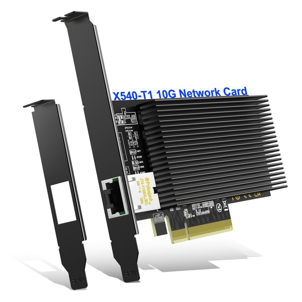 10Gb Base-T PCI-e Network Card, Intel X540-T1 Controller, NICGIGA 10Gbps Ethernet Adapter with 10Gbe RJ45 Port  10G NIC Card, Support Windows/Windows Server/Linux/Vmware/ESX