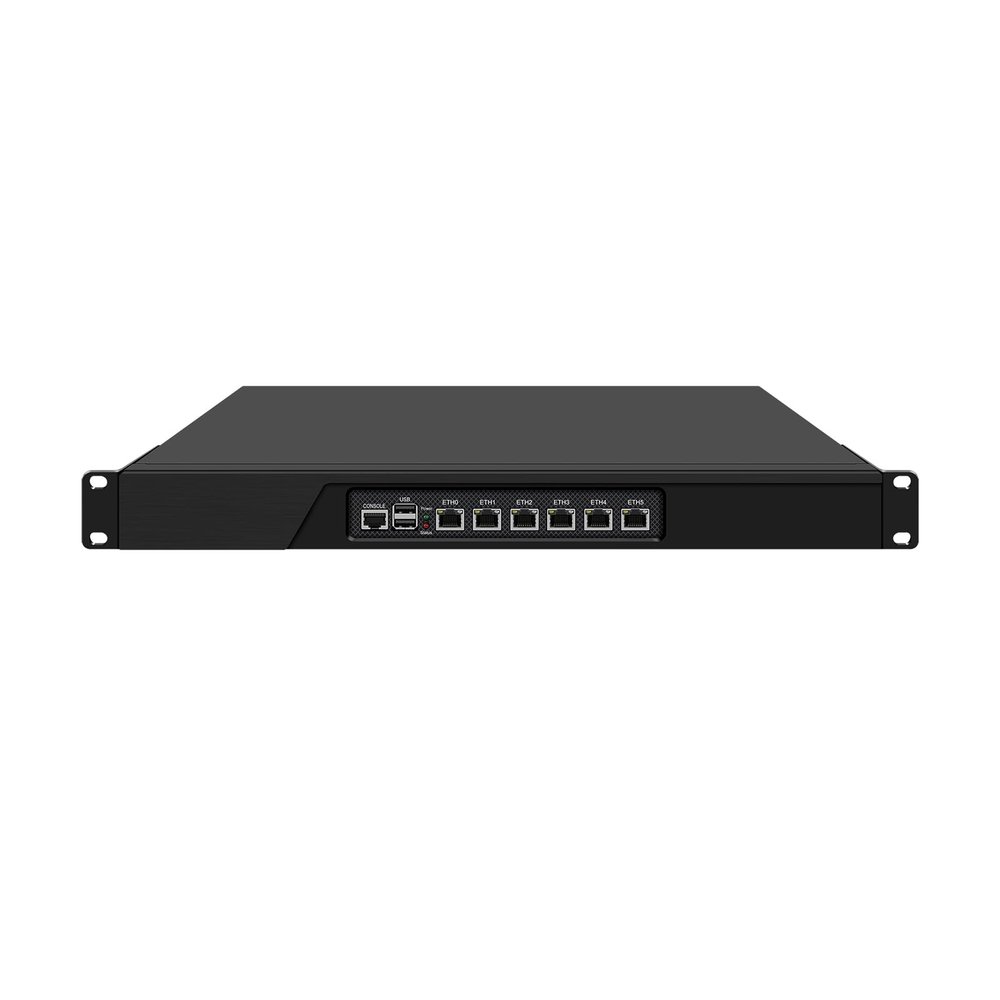1U Rack Mount Firewall Appliance, OPNsense, VPN, 3th Gen Core I5 3320M, 3340M, RJ08, 6 x Intel 2.5GbE I226-V LAN, Console, 8G RAM, 512G SSD