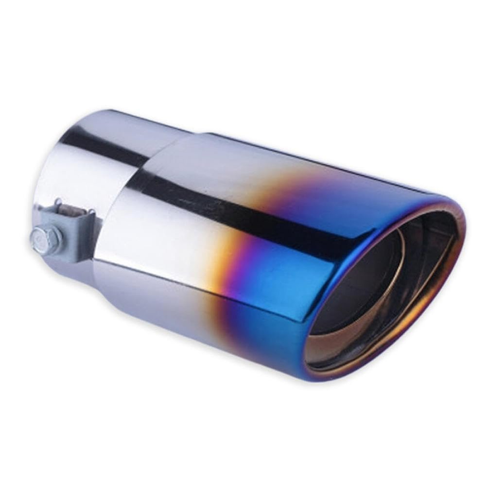 MadLoN Fit for Honda Accord 7th 2003-2007, Exhaust Tips, 1pcs Durable exaust tip, Stainless Steel Muffler Tips, car Decoration (Blue)