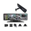 12 inch IPS Touch Screen Rearview Mirror Dash Cam 4CHs Cameras Record Simultaneously,360 Degree Panoramic Monitoring Car DVR view 1