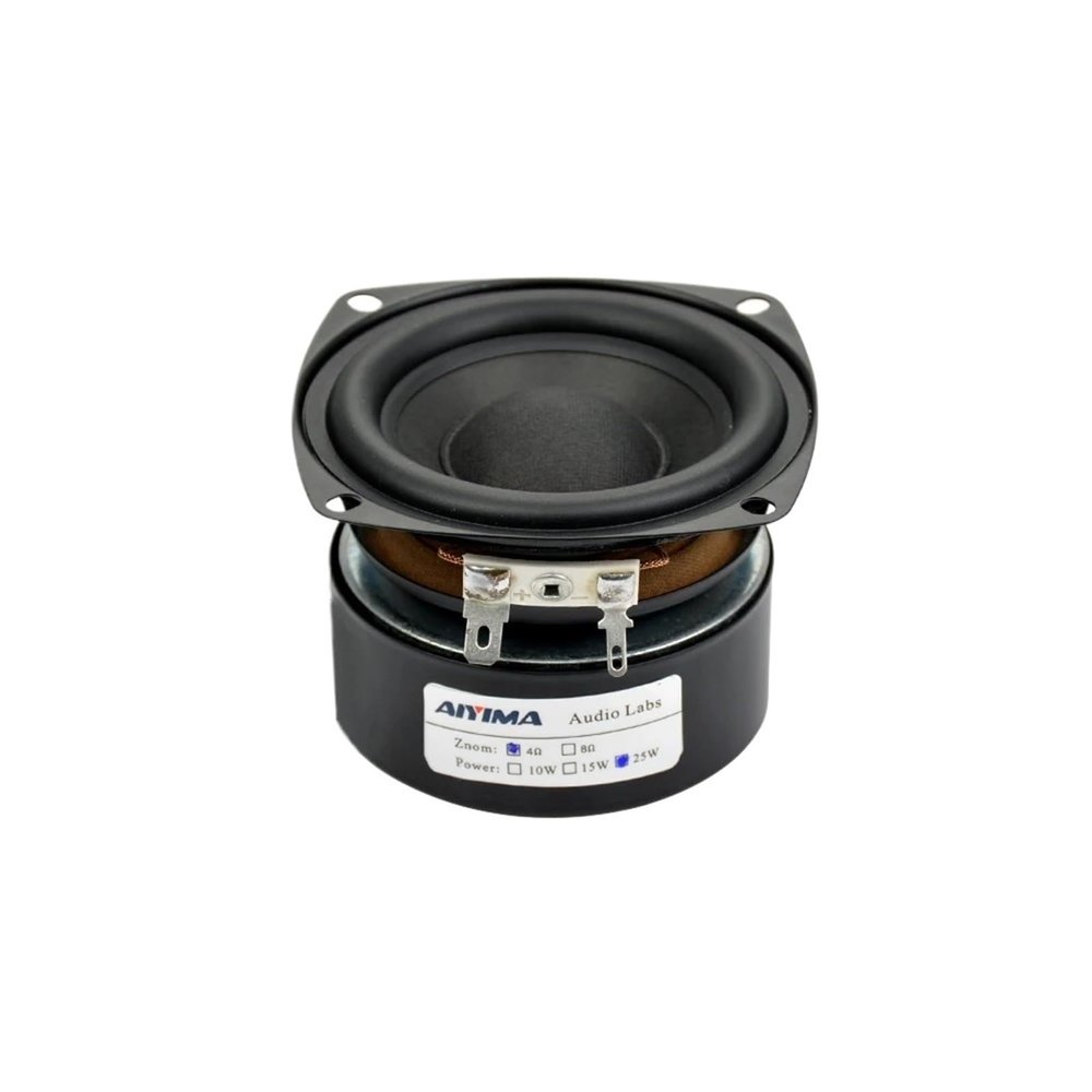 1Pcs Subwoofer 3" Inch 25W HiFi Subwoofer Speaker 4 8 Ohm Woofer Audio Sound Speakers Bass Loudspeaker Home Theater DIY(8 Ohm 25W Speaker)