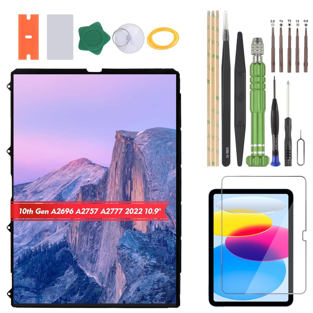 YHXMARSCAN for iPad 10th Gen 2022 10.9'' LCD Display Replacement for iPad A2696 A2757 A2777 Screen Assembly Repair Kit(Not Include Touch Screen)