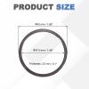 PATIKIL Watch Bezel Insert 43mm, Stainless Steel Watch Bezel Ring Adhesive Anti Scratch Bumper Cover Wristwatch Loop Frame Protective Case for Garmin for Fenix 8 Amoled Display, Black/Red view 2