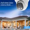 Inwerang 5MP PoE IP Dome Security Camera Outdoor, Full Color Turret IP Camera with Smart Dual Light, Two Way Talk, SD Card Slot, 98ft Night Vision, 110Wide Angle, Human/Vehicle Detection view 4