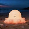 AINEEU Octopus Night Light for Kids, Cute Silicone Animal Night Light, Rechargeable Tap Control Nursery Lamp with Timer, 3-Level Dimmable Squishy Bedside Lamp for Baby Girls Boys Room Decor Gift view 1
